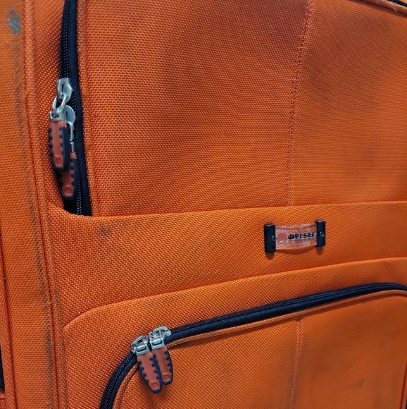 Delsey Chatelet Air 30" Large Rolling Suitcase in Orange and Black (Unisex) - Picture 5 of 6